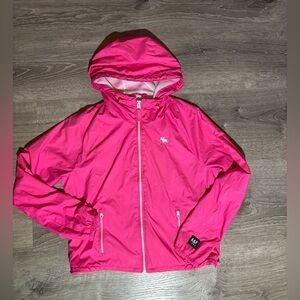 Abercrombie & Fitch Vibrant Pink Windbreaker